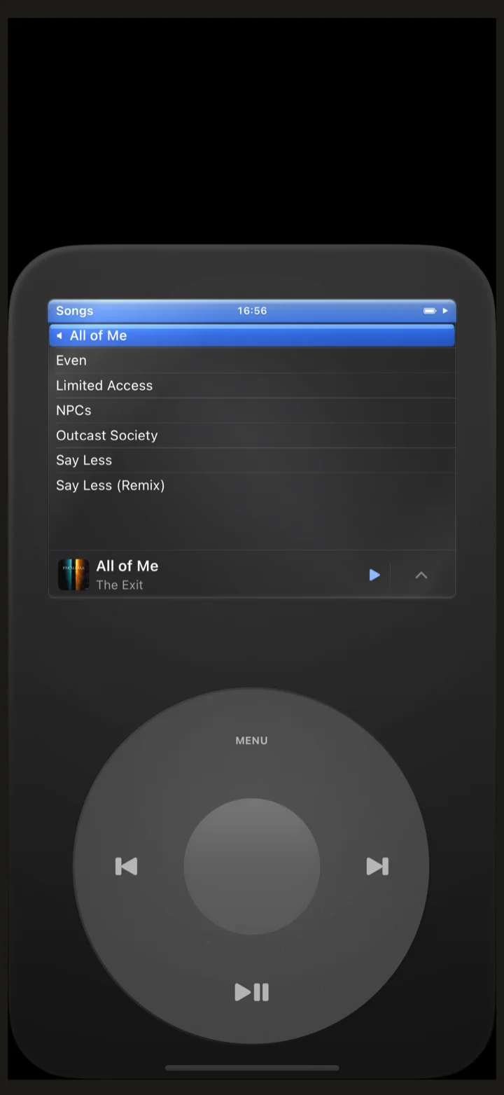 klikWheel music library browser